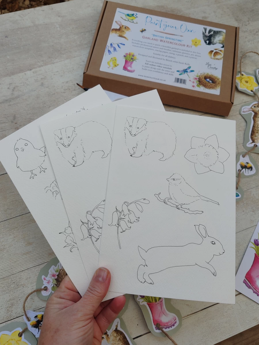 Paint your own kit - British Springtime Garland Kit - Image 8