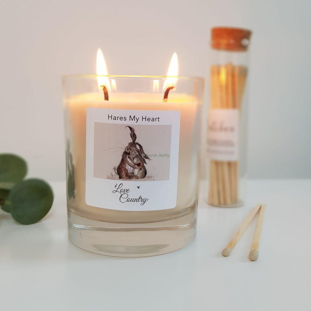 Hares my Heart Candle - Image 6