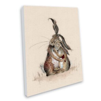 Hares my Heart Canvas Print