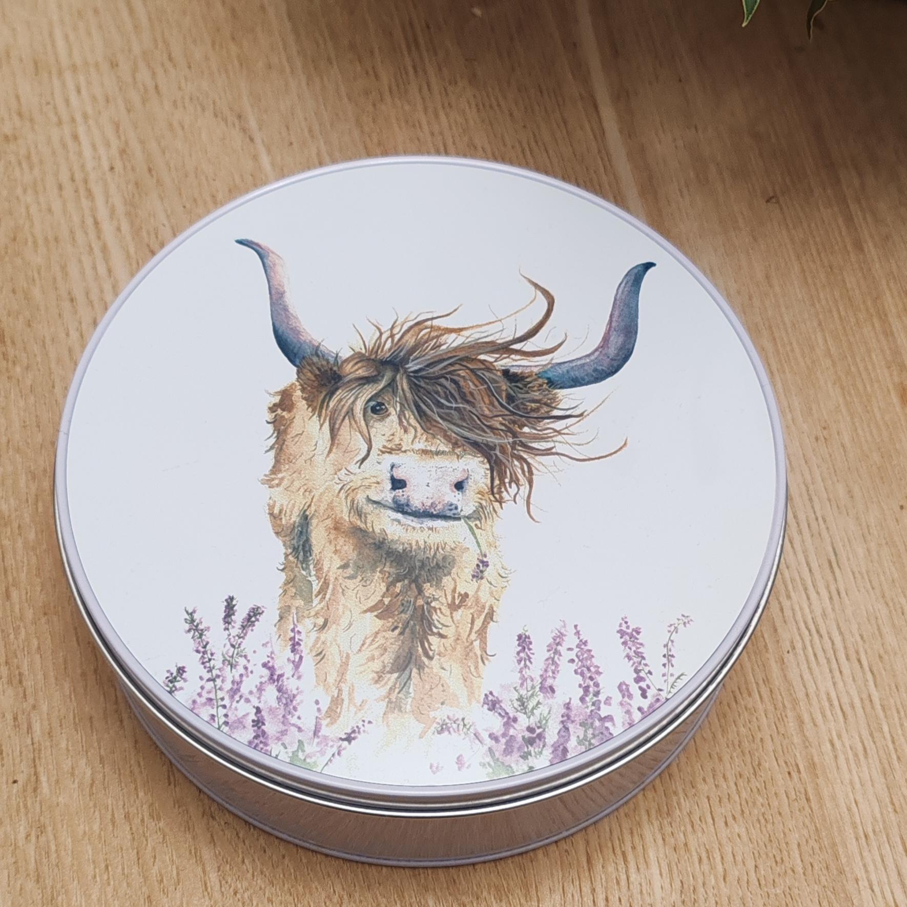 "Highland Harriett" Round Cake/Biscuit Tin
