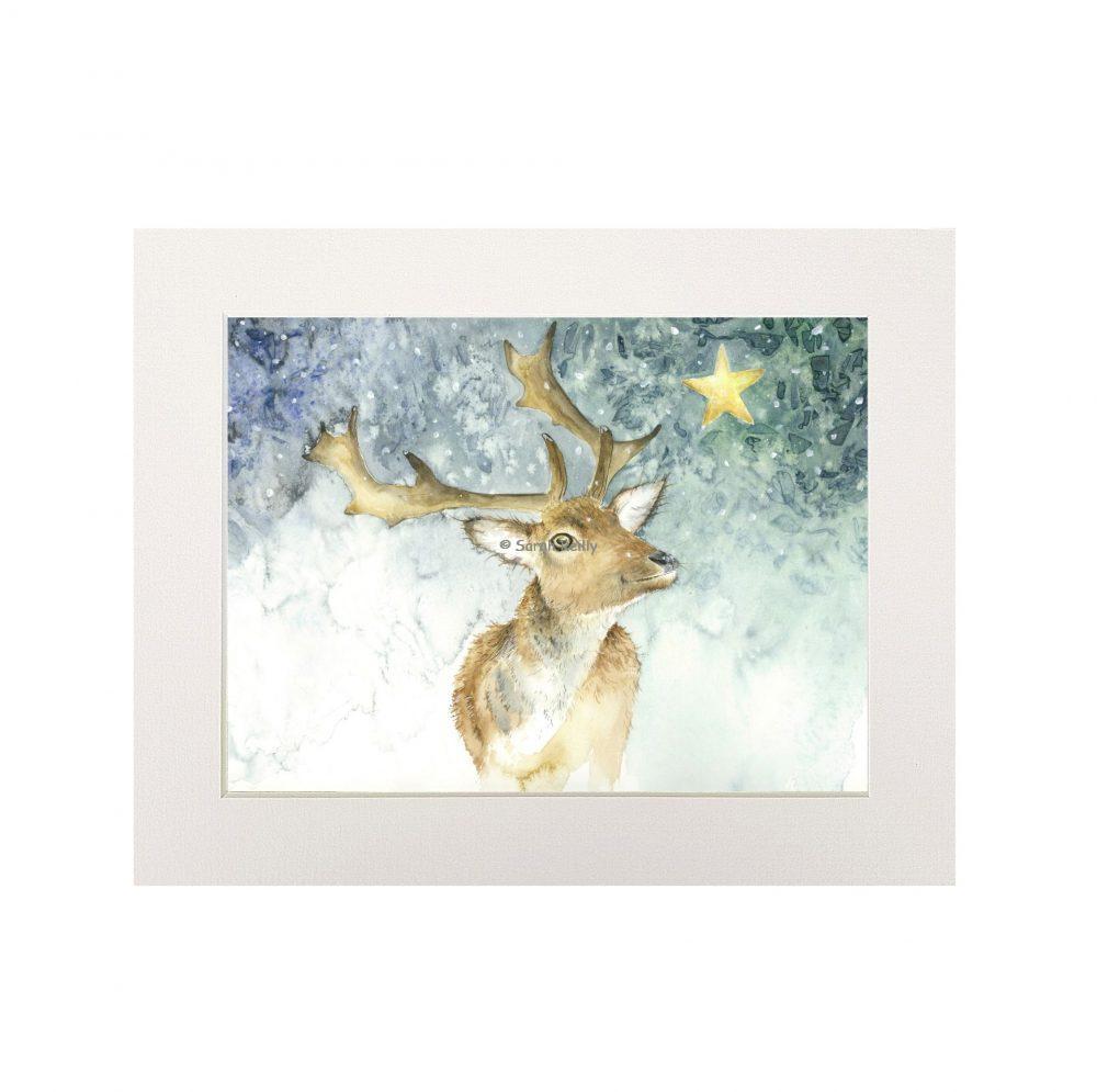 The Winter Star Print (Landscape)