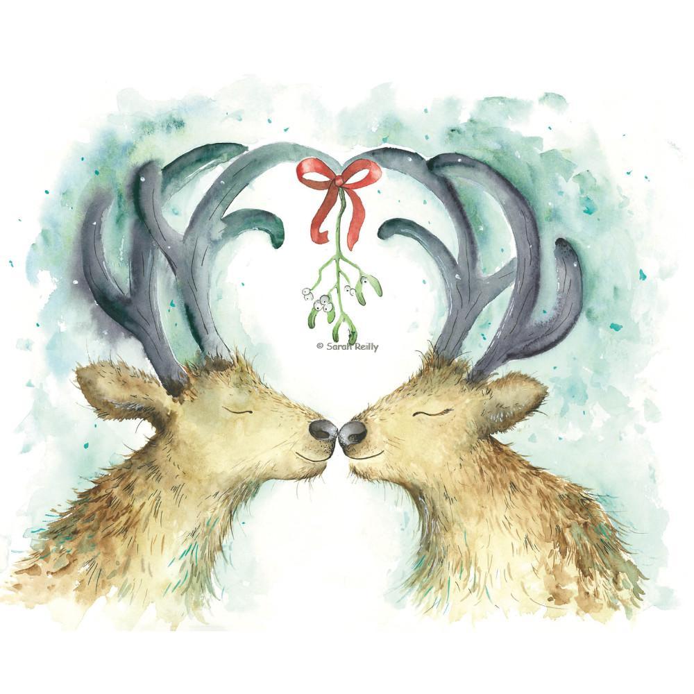 Reindeer Kisses Greeting Card