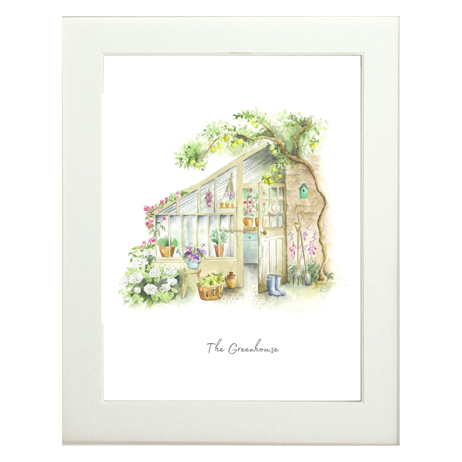 The Greenhouse Mounted Print (Portrait)