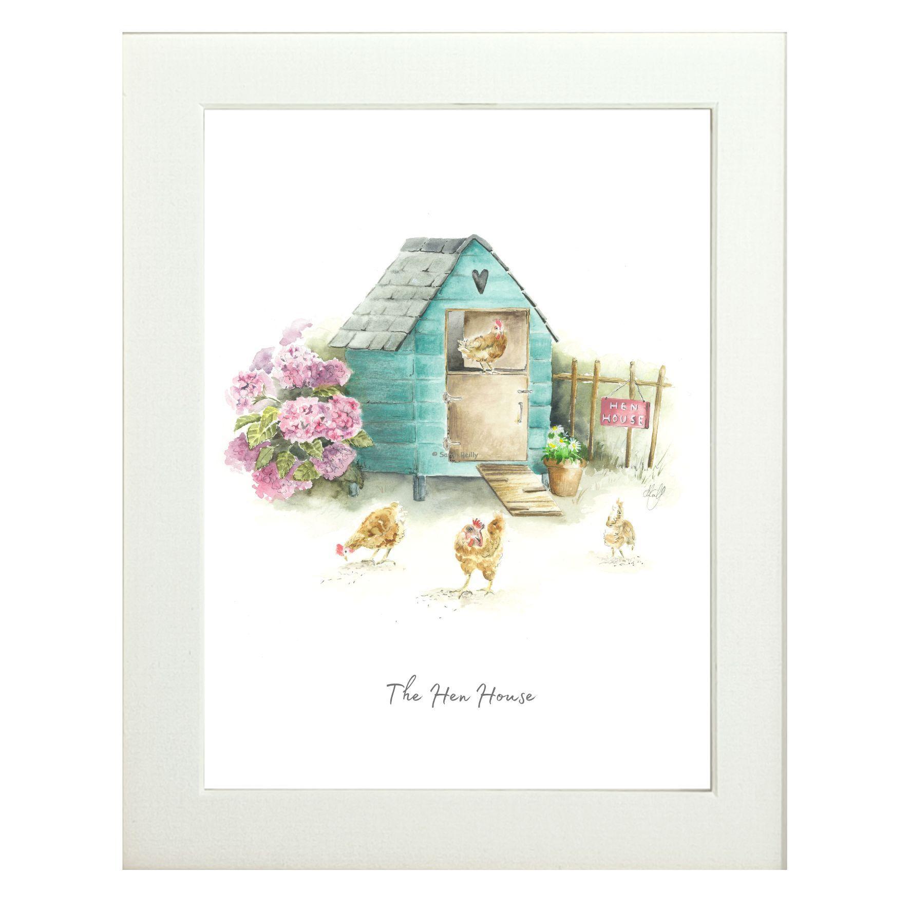 The Hen House Mounted Print (Portrait)