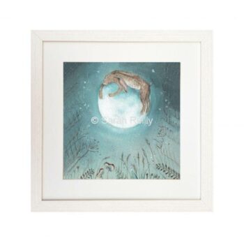 Hugging the Moon - Framed Signature Print