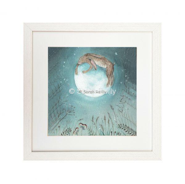 Hugging the Moon - Framed Signature Print