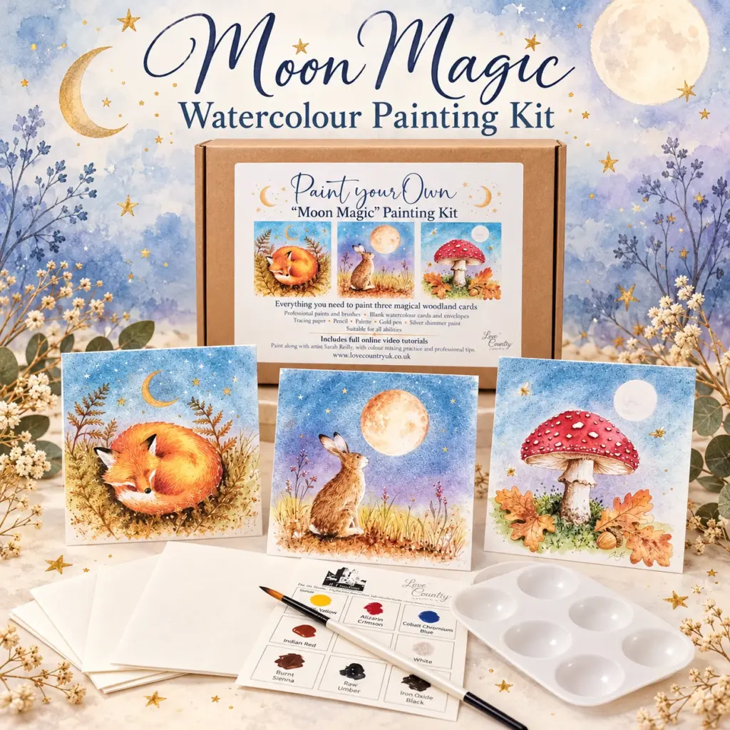 Love Country - Paint your own cards kit - Moon Magic kit