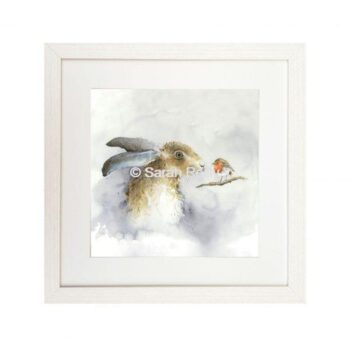 The Hare and The Robin - Framed Signature Print